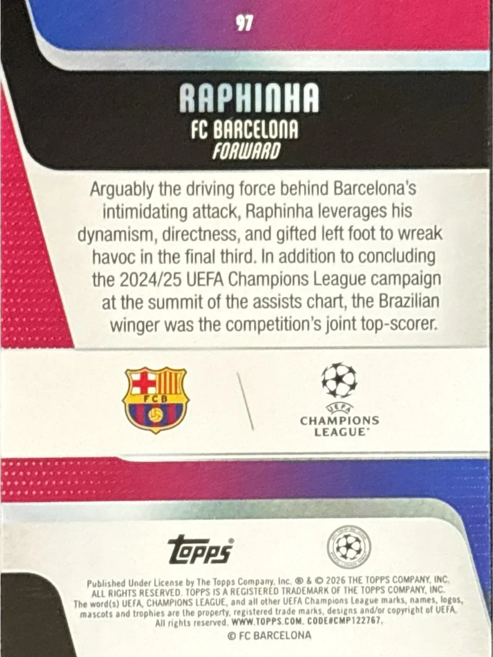 Topps collectible card